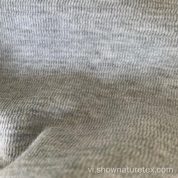 Bông dệt kim hai mặt màu xám